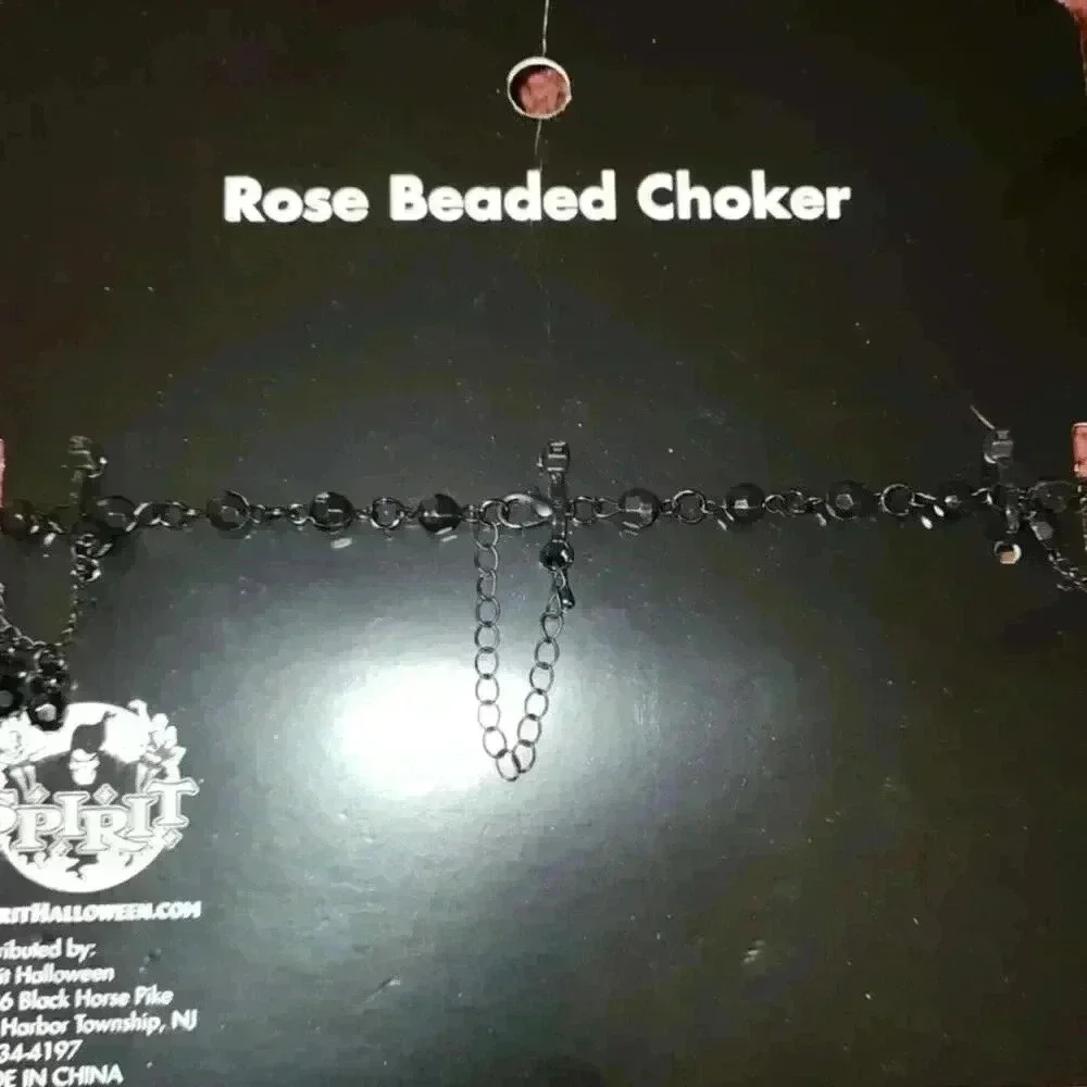 Rose Beaded Choker - Picture 2 of 2